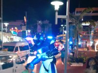 This is a Transformer guy at the street fair in Maho.